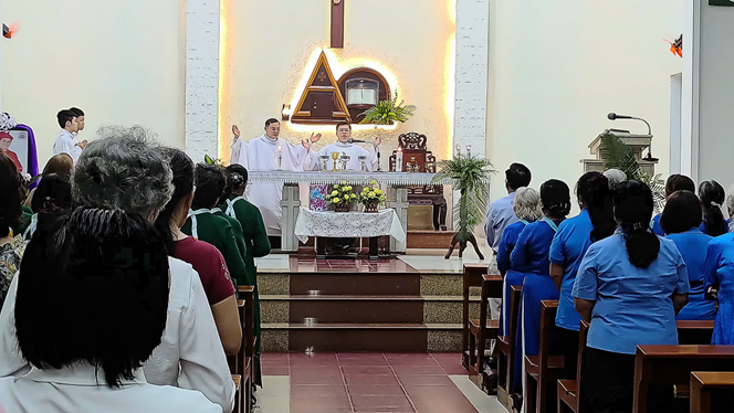 Hiệp hội Thánh Mẫu giáo xứ Tân Phú mừng Lễ Truyền Tin