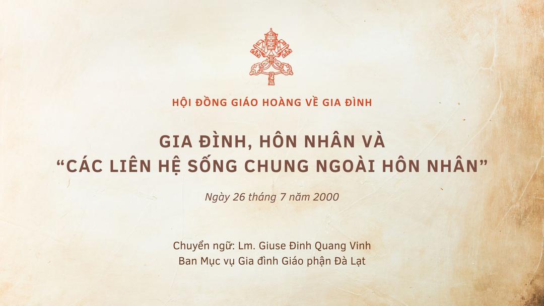 Gia đình, hôn nhân và các “liên hệ sống chung ngoài hôn nhân”