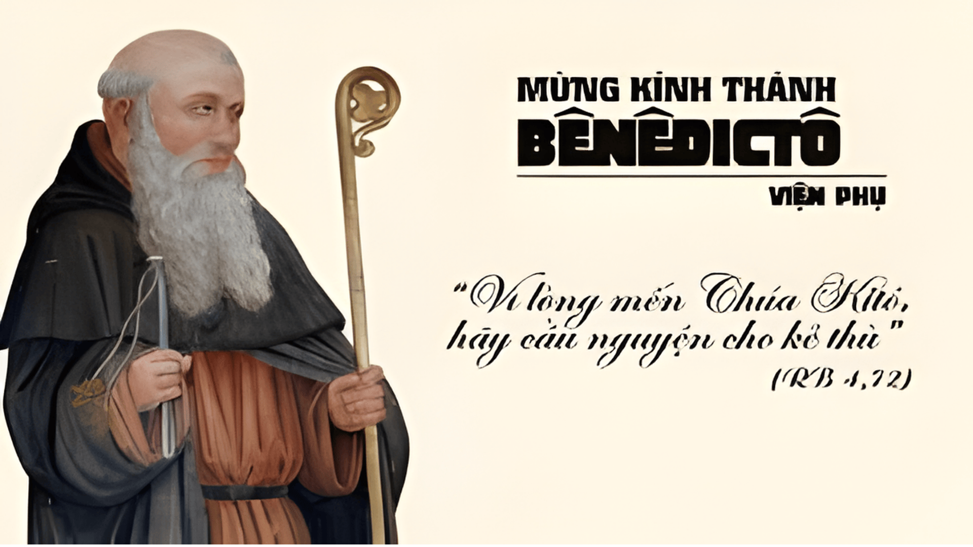 Ngày 11/07: Thánh Bênêditô, tu viện trưởng