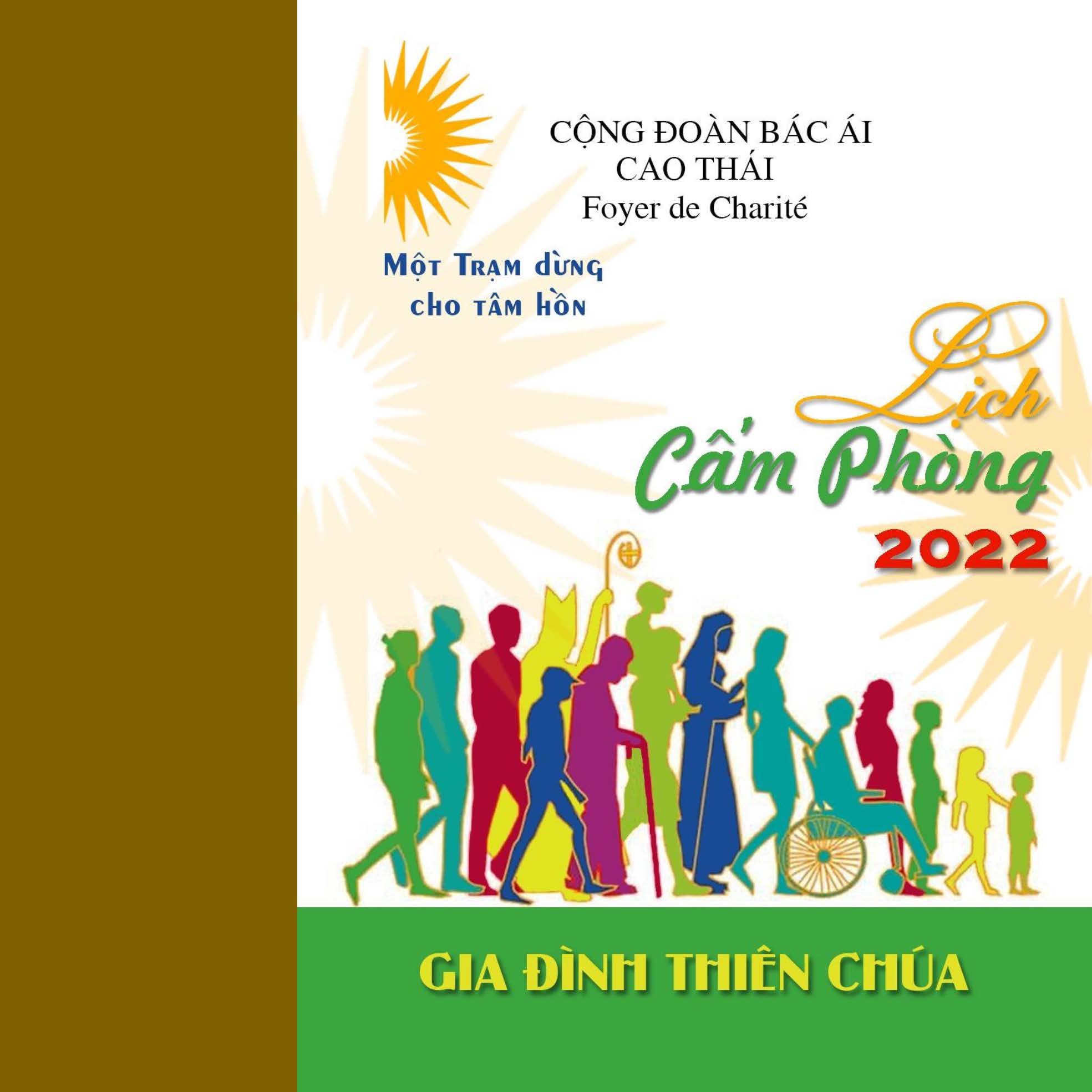 Cộng đoàn Bác ái Cao Thái: Lịch cấm phòng năm 2022
