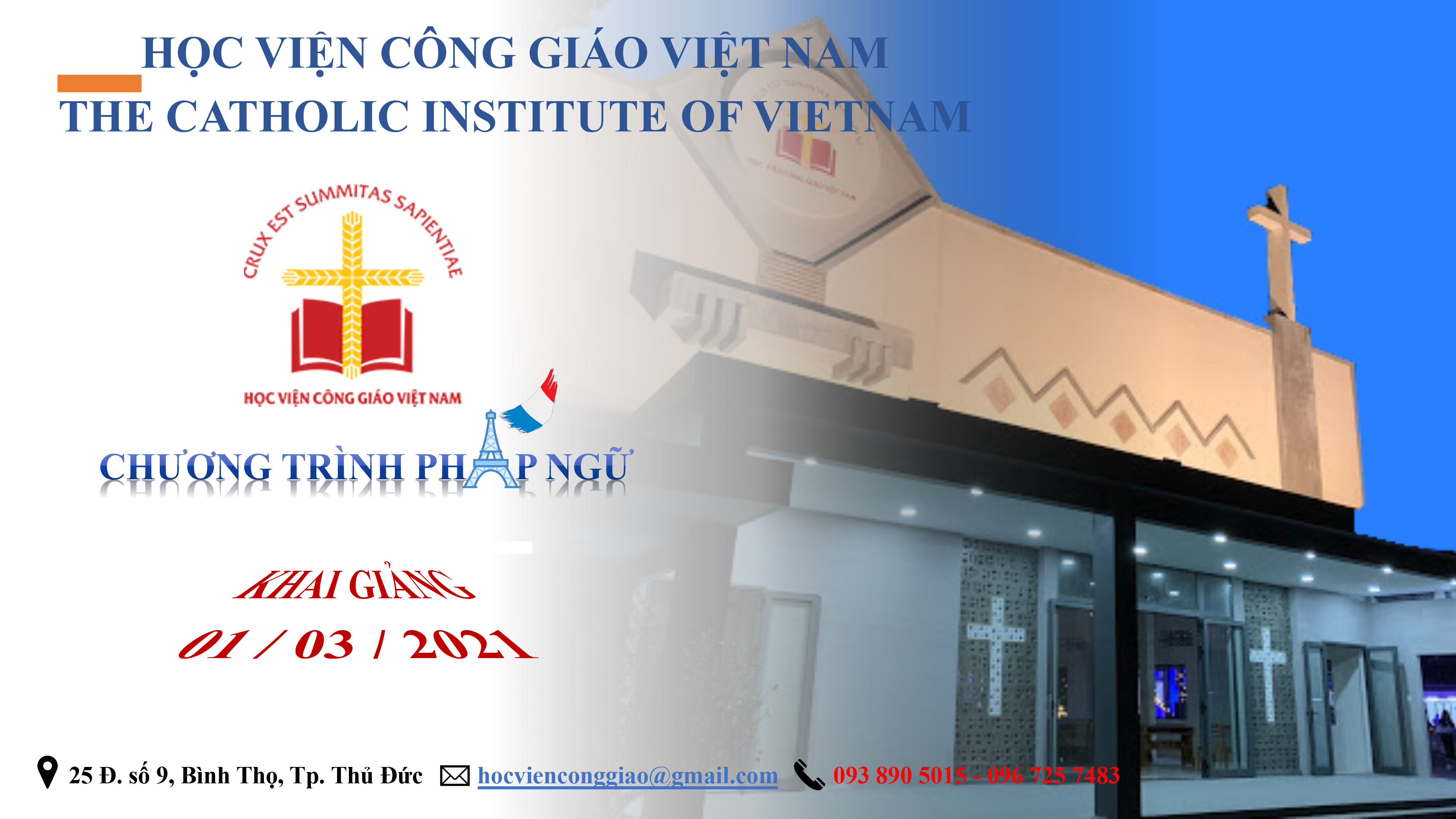 Học viện Công giáo Việt Nam: Tuyển sinh Cao học, cử nhân Thần học, chương trình ngoại ngữ năm 2021 và từ điển Kơ Ho