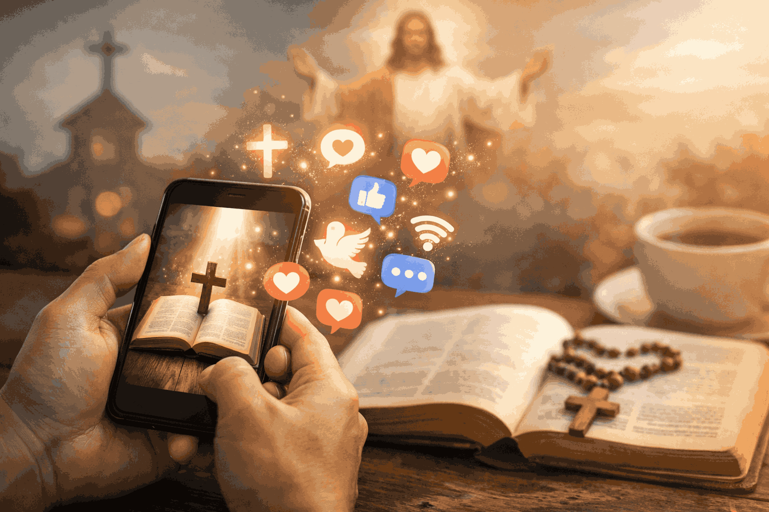 Mạng xã hội: Nơi gặp gỡ Lời Chúa và những phút giây dừng lại