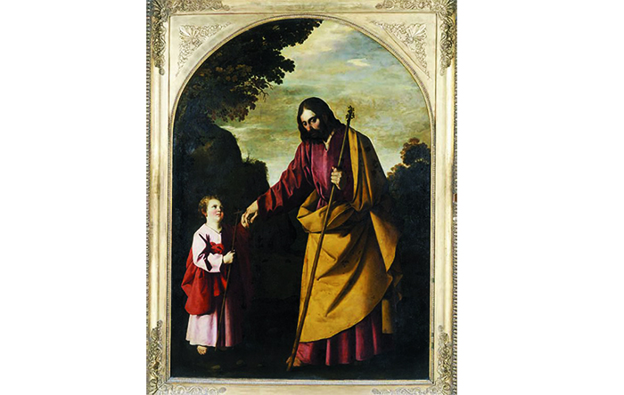 Bức tranh "Cuộc dạo chơi của Chúa Hài đồng Giêsu" của Zurbaran