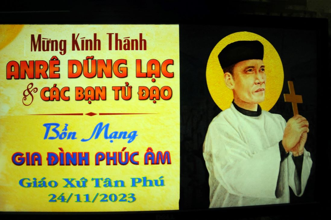 GX Tân  Phú: Gia đình Phúc Âm mừng bổn mạng: Thánh Andrê Trần An Dũng Lạc và các Bạn Tử Đạo - 2023