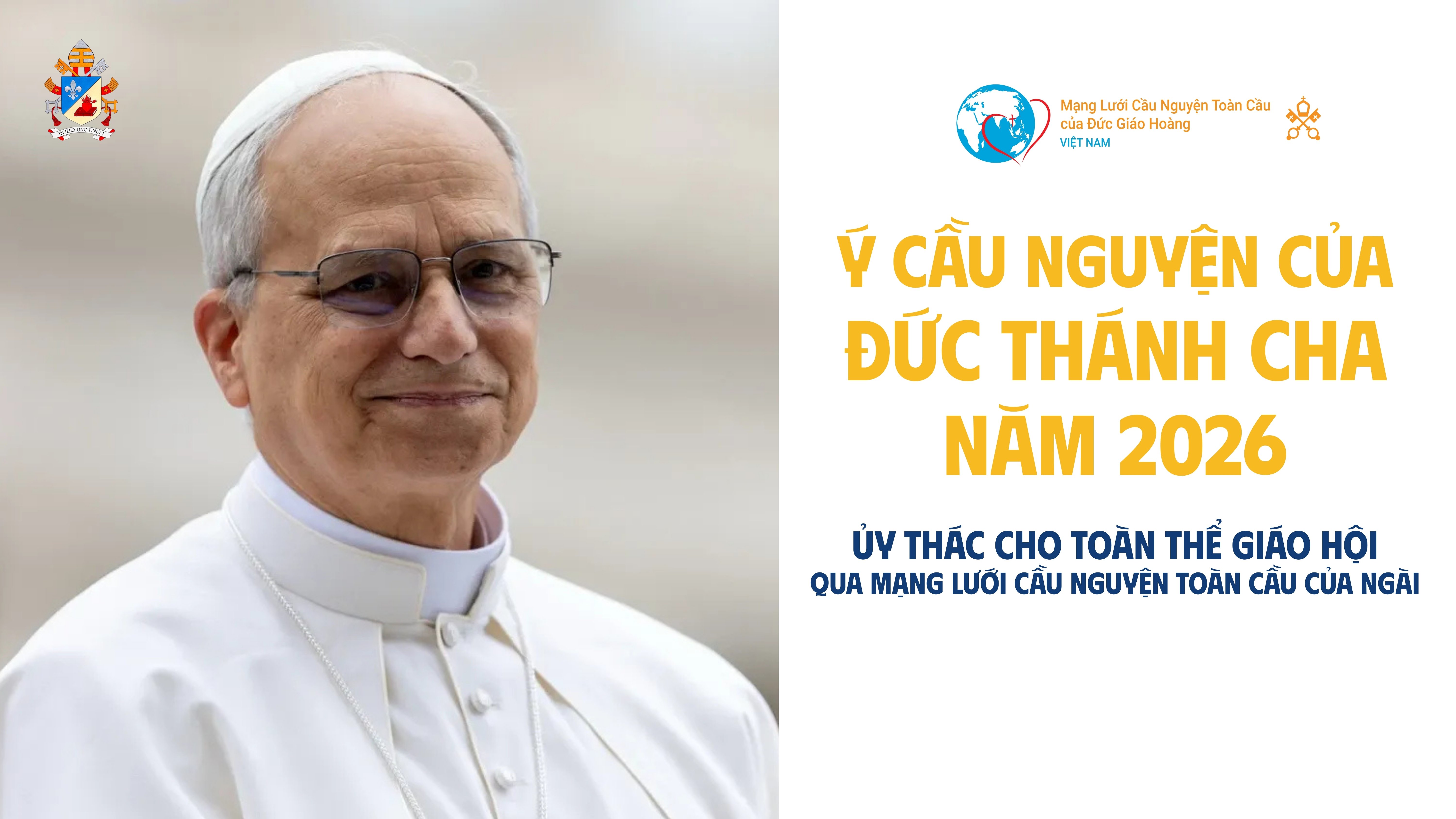 Ý cầu nguyện của Đức Thánh Cha năm 2026