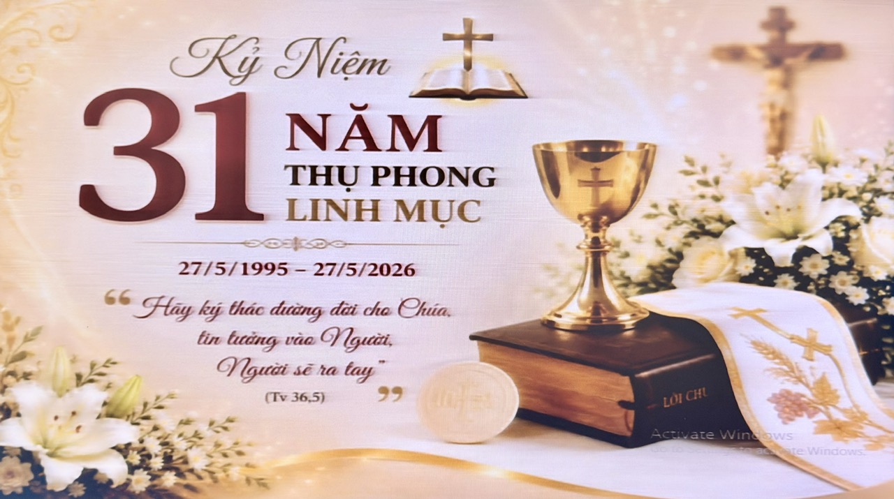 Thánh lễ tạ ơn 31 năm hồng ân Linh mục của cha Giuse Mai Thanh Tùng, Chánh xứ Gia Định