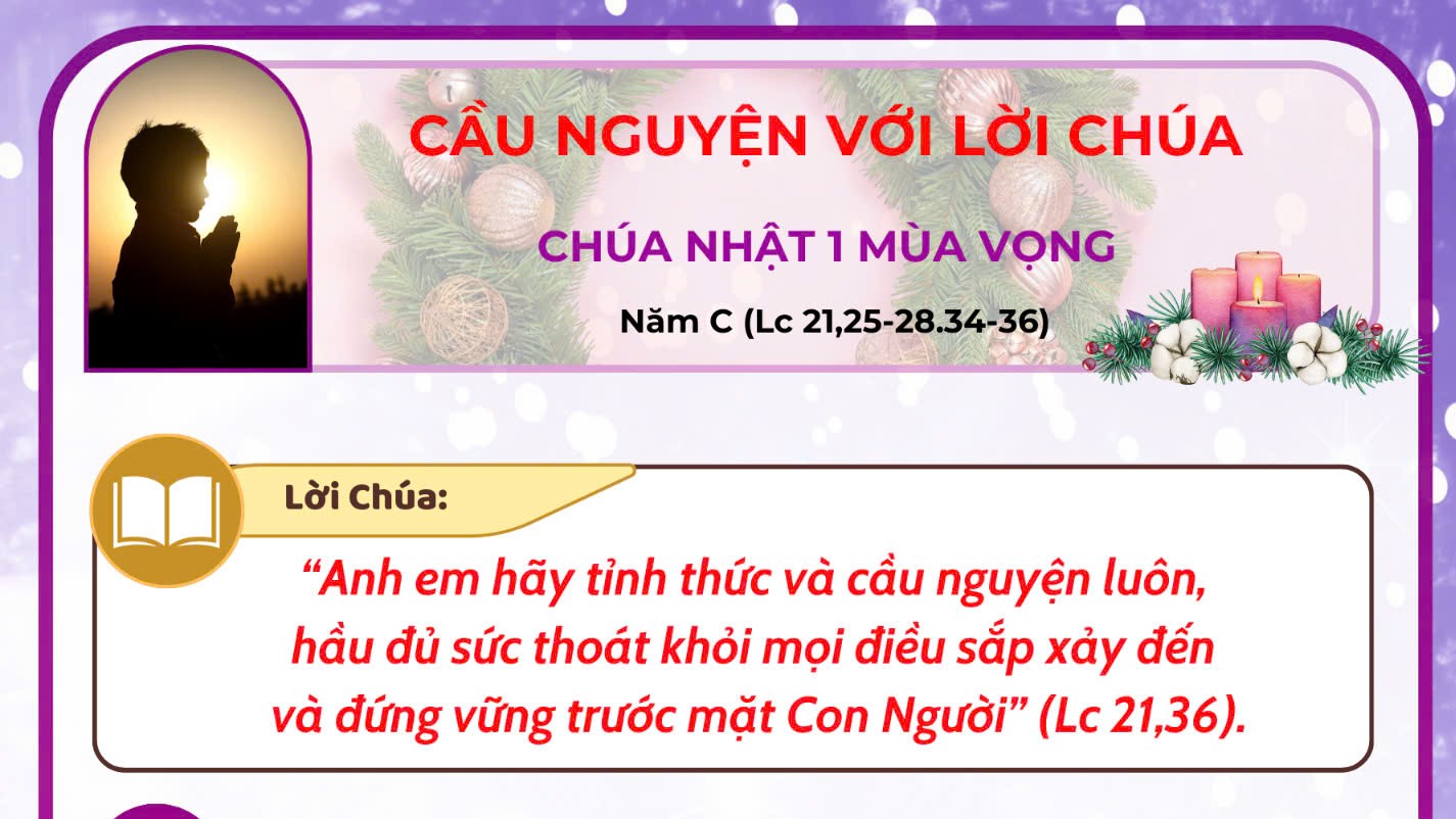 Cầu nguyện với Lời Chúa: Chúa Nhật 1 Mùa Vọng C