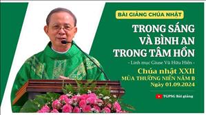 Trong sáng và bình an trong tâm hồn - Lm Giuse Vũ Hữu Hiền | CN XXII TN năm B