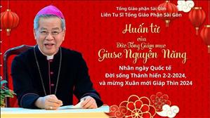 Huấn từ của ĐTGM Giuse Nguyễn Năng - Ngày Thánh Hiến 2-2-2024