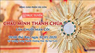 Chầu Mình Thánh Chúa - Lần Chuỗi Mân Côi lúc 20g00 ngày 02.5.2020 tại nhà thờ Đức Bà Sài Gòn