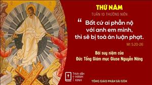 Suy niệm Lời Chúa: Thứ Năm tuần 10 Thường niên - Đức TGM Giuse Nguyễn Năng