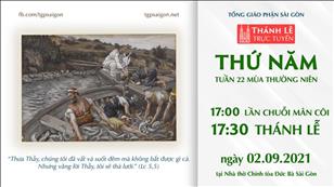 TGP Sài Gòn trực tuyến 2-9-2021: Thứ Năm tuần 22 TN lúc 17:30 tại Nhà thờ Chính tòa Đức Bà