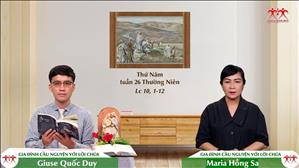 Sứ mạng của thợ gặt - Thứ Năm tuần XXVI Thường niên (Lc 10, 1-12)