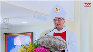 Bài giảng của Đức Giám mục Luy Nguyễn Anh Tuấn trong thánh lễ Kỷ niệm 60 năm thành lập Hội dòng Mến Thánh Giá Tân Lập