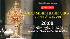 TGP Sài Gòn trực tuyến: Chầu Thánh Thể - Lần chuỗi Mân Côi lúc 20:00 ngày 14-1-2021 tại nhà thờ Chính tòa Đức Bà Sài Gòn
