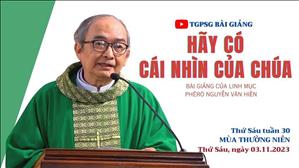 Hãy có cái nhìn của Chúa - Lm Phêrô Nguyễn Văn Hiền | Thứ Sáu tuần 30 TN