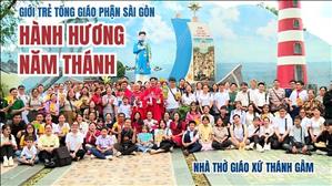 Giới trẻ TGP hành hương Nhà thờ Thánh Gẫm