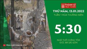 TGP Sài Gòn trực tuyến 13-1-2022: Thứ Năm tuần 1 TN lúc 5:30 tại Nhà thờ Chính tòa Đức Bà