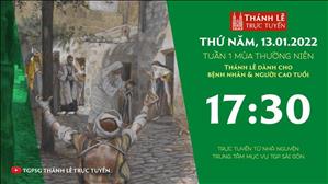 TGPSG Thánh Lễ trực tuyến 13-1-2022: Thứ Năm tuần 1 TN lúc 17:30 tại Trung tâm Mục vụ TPG Sài Gòn