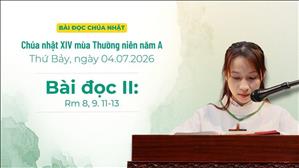 Bài đọc II: Rm 8, 9. 11-13 | Chúa nhật XIV Thường niên năm A