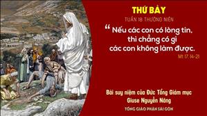 Suy niệm Tin mừng: Thứ Bảy tuần 18 Thường niên (Mt 17, 14-20) - ĐTGM Giuse Nguyễn Năng