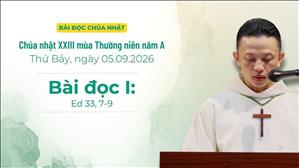 Bài đọc I: Ed 33, 7-9 | Chúa nhật XXIII Thường niên năm A