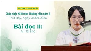 Bài đọc II: Rm 13, 8-10 | Chúa nhật XXIII Thường niên năm A