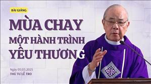 Mùa Chay: một hành trình yêu thương - Lm Rôcô Nguyễn Duy | Thứ Tư lễ Tro