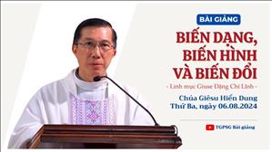 Biến dạng, biến hình và biến đổi - Lm Giuse Đặng Chí Lĩnh | Chúa Hiển Dung năm B