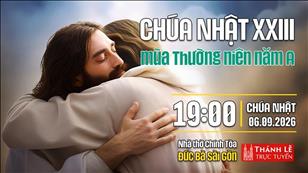 Chúa nhật XXIII mùa Thường niên năm A | 19:00 ngày 6-9-2026 | Nhà thờ Đức Bà