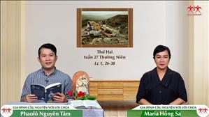 Xin Vâng - Thứ Hai tuần XXVII Thường niên (Lc 1, 26-38)