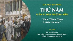 TGP Sài Gòn - Suy niệm Tin mừng: Thứ Năm tuần 32 mùa Thường niên (Lc 17, 20-25)