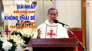 Gia nhập đạo Công giáo không phải để hợp thức thủ tục kết hôn - bài giảng của ĐTGM Giuse Nguyễn Năng
