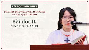 Bài đọc II: 1 Cr 12, 3b-7. 12-13 - Chúa nhật Chúa Thánh Thần Hiện Xuống