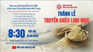Thánh lễ Truyền chức Linh mục Dòng Linh Mục Thánh Tâm Chúa Giêsu | 8:30 ngày 1-9-2025