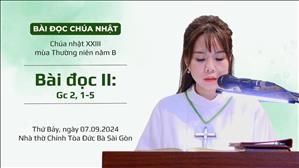 Bài đọc II: Gc 2, 1-5 - CN XXIII TN năm B