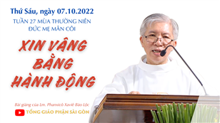 TGPSG Bài giảng: Đức Mẹ Mân Côi ngày 7-10-2022 tại Nhà nguyện Trung tâm Mục vụ TGP Sài Gòn