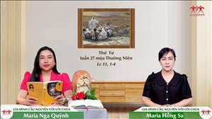 Cầu nguyện không ngừng  - Thứ Tư tuần XXVII Thường niên (Lc 11, 1-4)