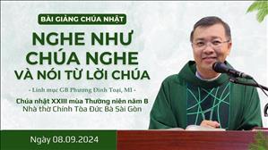 Nghe như Chúa nghe và nói từ Lời Chúa - Lm GB Phương Đình Toại, MI | CN XXIII TN năm B