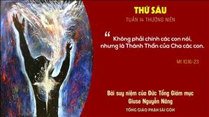 Suy niệm Tin mừng: Thứ Sáu tuần 14 Thường niên (Mt 10,16-23) - Đức Tổng Giám mục Giuse Nguyễn Năng