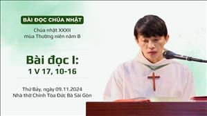 Bài đọc I: 1 V 17, 10-16 - CN XXXII TN năm B