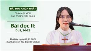 Bài đọc II: Dt 9, 24-28 - CN XXXII TN năm B