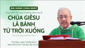 Chúa Giêsu là bánh từ trời xuống - Lm Ignatio Hồ Văn Xuân | CN XIX TN năm B