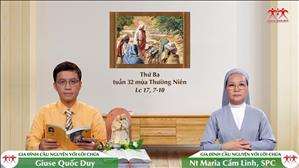 Khiêm tốn phục vụ - Thứ Ba tuần XXXII Thường niên (Lc 17, 7-10)