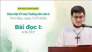 Bài đọc I: Is 55, 10-11 | Chúa nhật XV Thường niên năm A