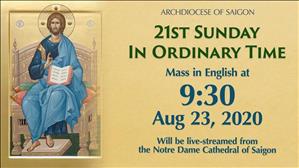 Mass in English at 9:30 AM Aug 23rd, 2020 in Notre Dame Cathedral of Saigon