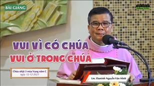 TGPSG Bài giảng: CN 3 MV năm C ngày 12-12-2021 tại Nhà thờ Giáo xứ Tân Phước