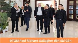 ĐTGM Paul Richard Gallagher, Bộ trưởng Ngoại giao Tòa Thánh, đến TGP Sài Gòn | Ngày 13.04.2024