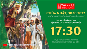 TGPSG Thánh Lễ trực tuyến 28-10-2022: Thánh Simon và thánh Giuđa, Tông đồ lúc 17:30 tại Trung tâm Mục vụ TPG Sài Gòn