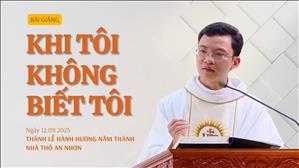 Khi tôi không biết tôi - Lm. Vinh Sơn Trần Văn Đỉnh, S.J.